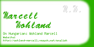 marcell wohland business card